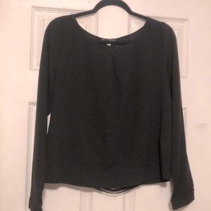 Beautiful black blouse sexy low back exposure